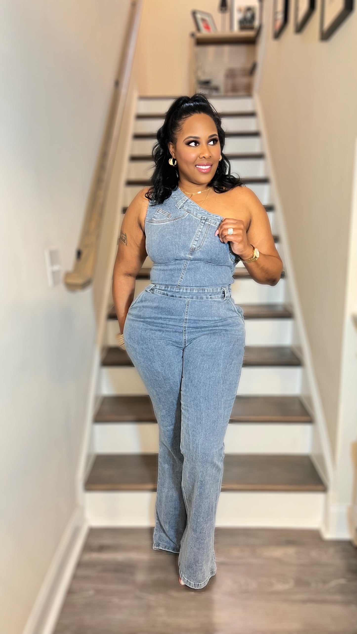 Mia Denim Jumpsuit - RESTOCK