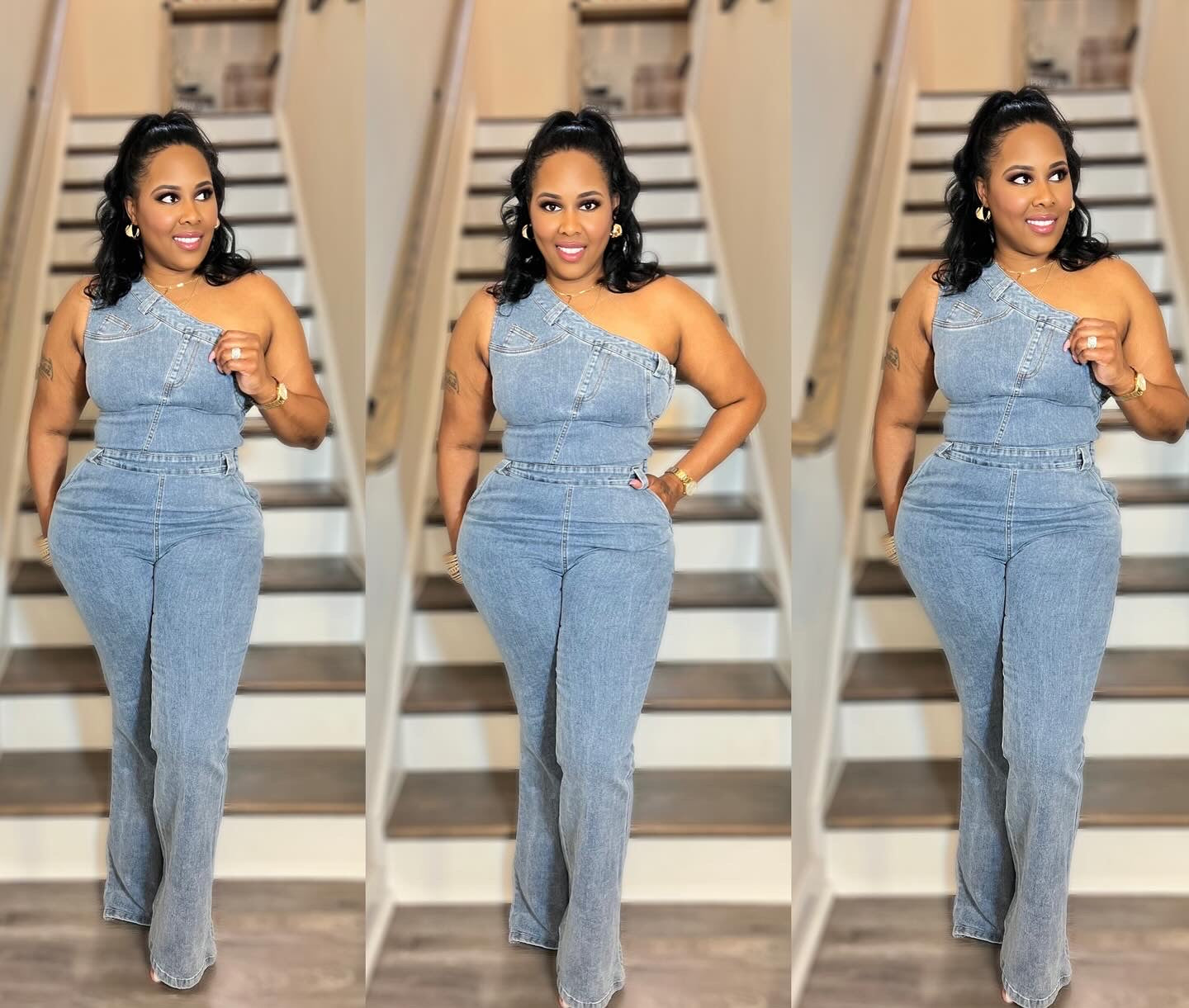 Mia Denim Jumpsuit - RESTOCK