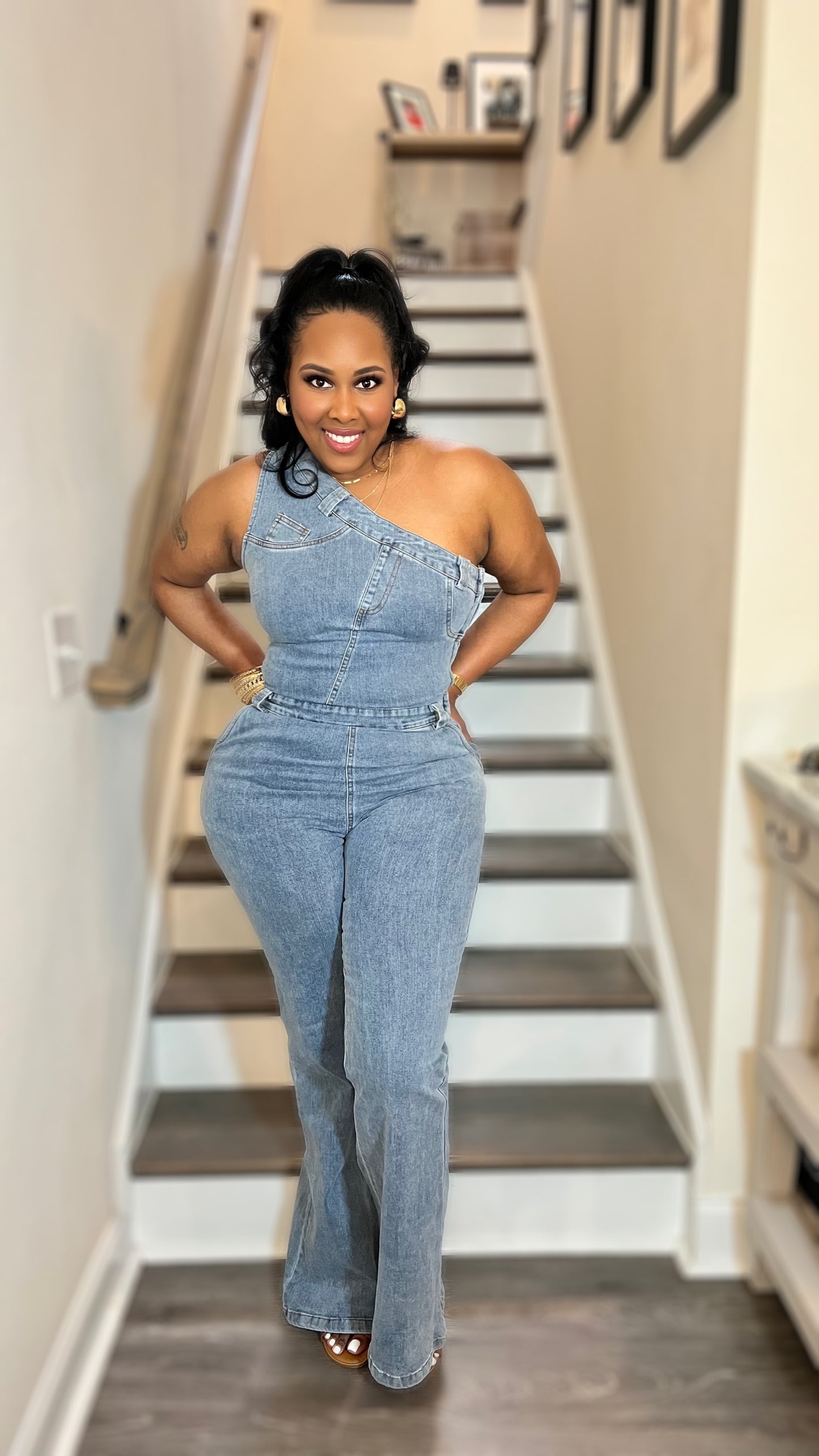 Mia Denim Jumpsuit - RESTOCK