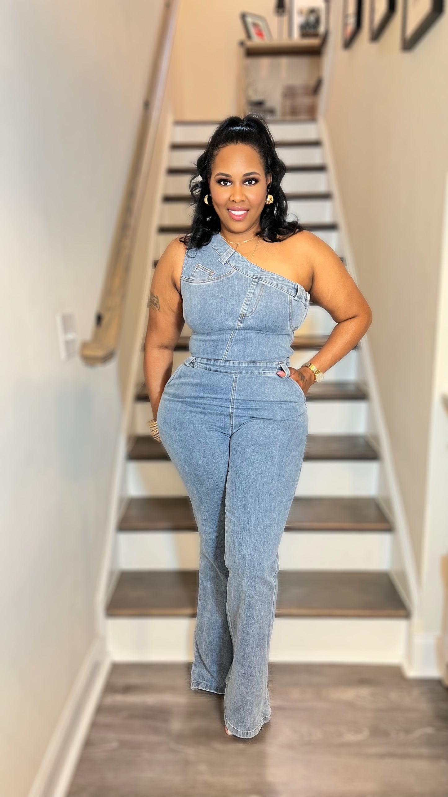 Mia Denim Jumpsuit - RESTOCK