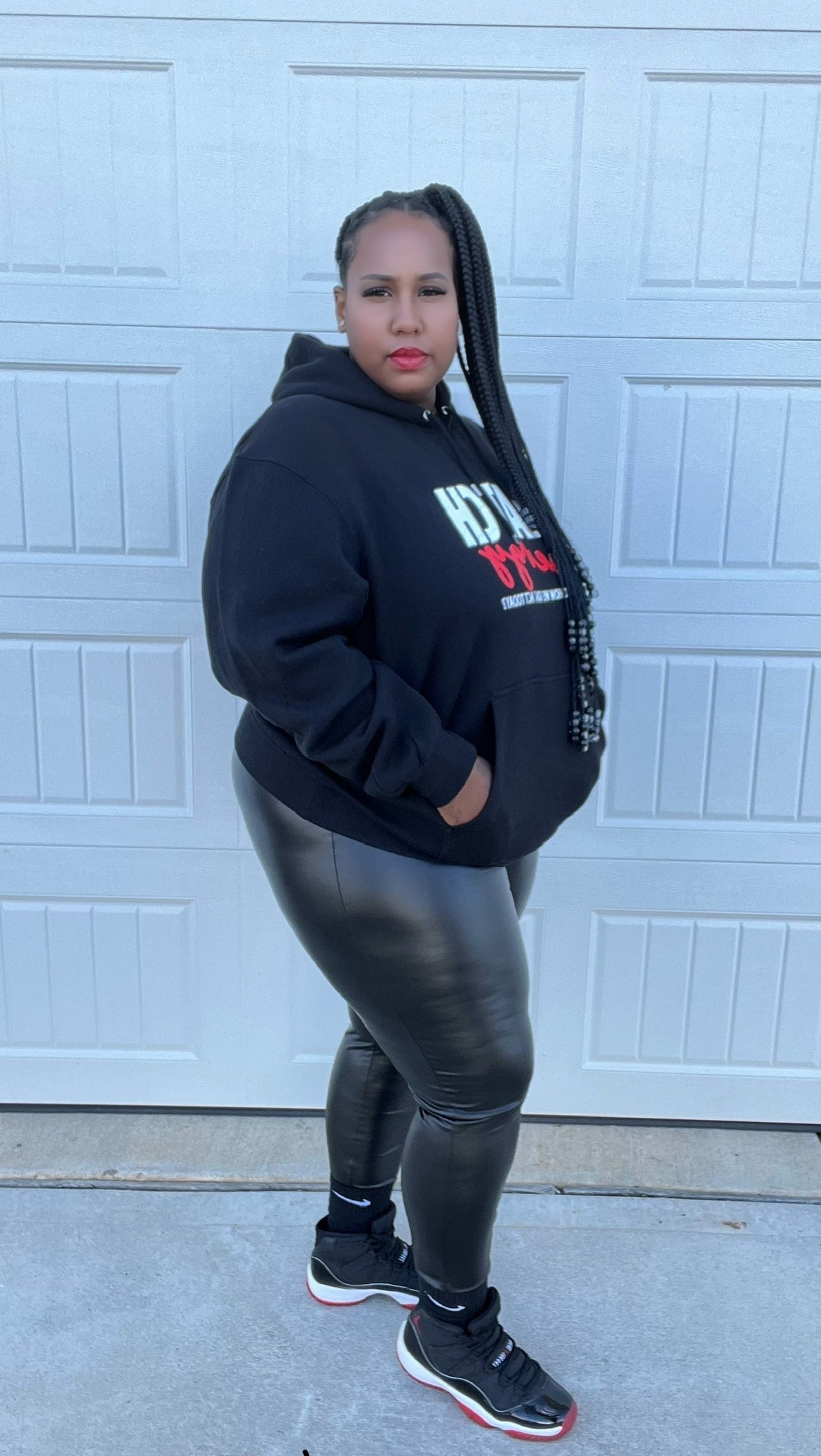 Curvy Faux Leather Leggings